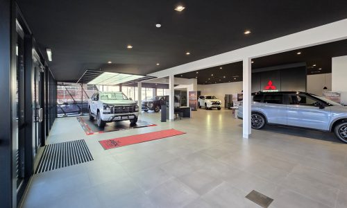 Omni Building Mitsubishi Showroom Inside
